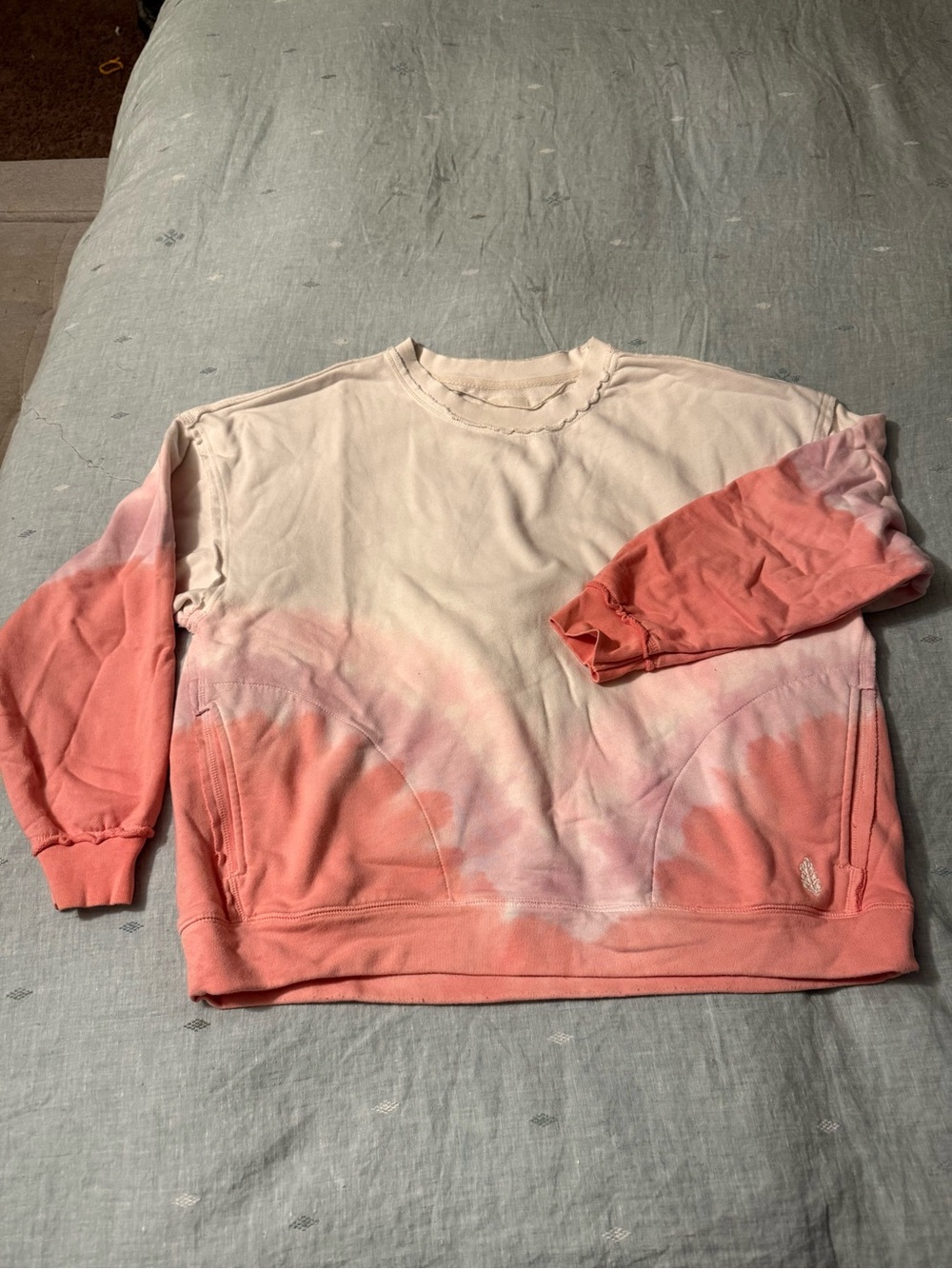 Free People Movement Women’s Small Tie-dye Crewneck Sweatshirt Oversized